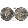 Image 1 : BRITISH INDIA: George VI, 1936-1947, 1/2 rupee, 1946(b). PCGS MS65