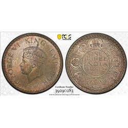 BRITISH INDIA: George VI, 1936-1947, AR rupee, 1940(b)