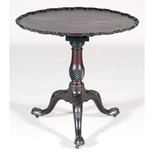 1 Chippendale Pie Crust Top Tea Table 27 2