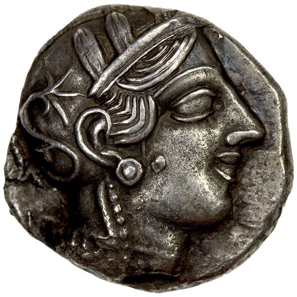 ATTICA: Athens, AR tetradrachm (17.01g), 454-404 BC, VF to EF