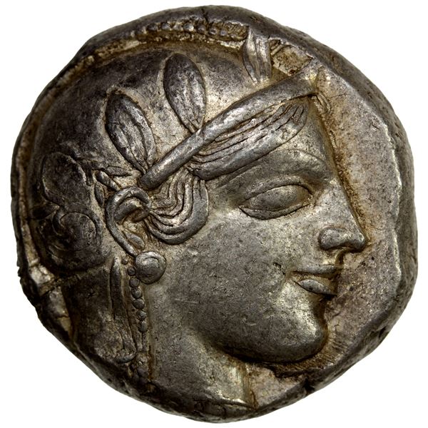 ATTICA: Athens, AR tetradrachm (17.32g), 454-440 BC, Choice VF