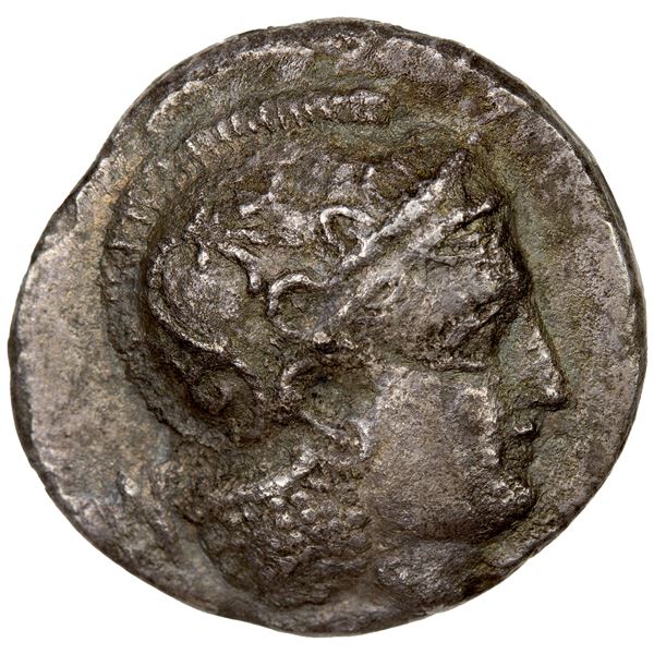 BACTRIA: Anonymous, AR didrachm (6.94g), ca. 305-294 BC, VF