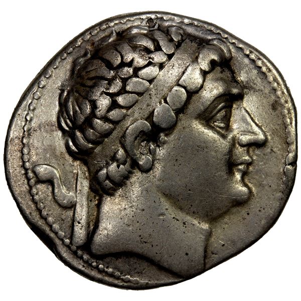BACTRIA: Diodotos I Soter, ca. 256-235 BC, AR tetradrachm (16.38g), Mint A (near Aï Khanoum), Fine t