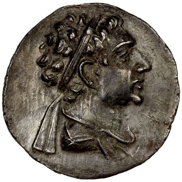 BACTRIA: Eukratides II Soter, ca. 145-140 BC, AR tetradrachm (14.54g), VF