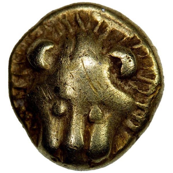 CARIA: Mylasa, EL tetartemorion (1/48th stater) (0.29g), mid-6th century, Choice VF