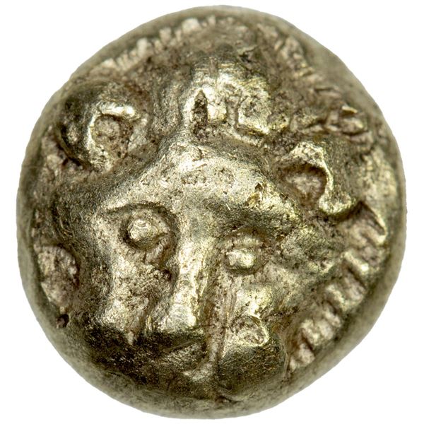 IONIA: Miletos, EL myshemihekte (1/24th stater) (0.54g), ca. 600-550 BC, Choice VF