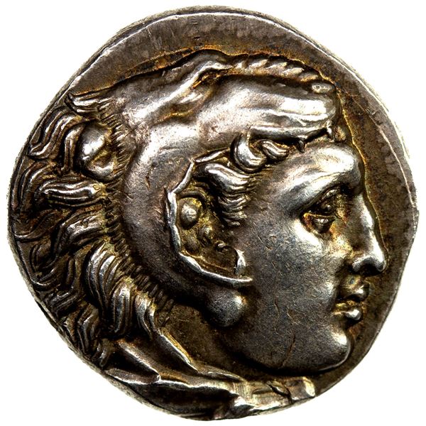 MACEDONIAN KINGDOM: Alexander III, AR drachm (4.29g), Abydus, EF-AU