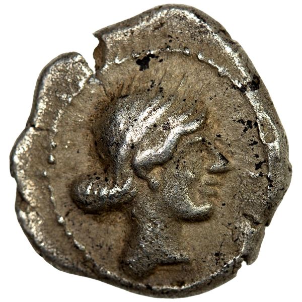 THESSALY: Larissa, AR obol (1.02g), ca. 479-465 BC, Choice VF