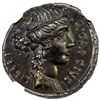 Image 1 : ROMAN REPUBLIC: Q. Cassius Longinus, AR denarius (3.99g), Rome, 55 BC, NGC graded About Unc
