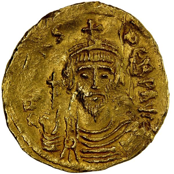 BYZANTINE EMPIRE: Phocas, 602-610, AV solidus (4.50g), Constantinople, VF