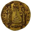 Image 2 : BYZANTINE EMPIRE: Constantine IV, with Heraclius & Tiberius, 668-685, AV solidus (4.42g), Constantin