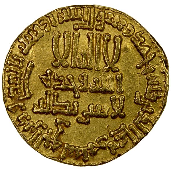 ABBASID: al-Rashid, 786-809, AV dinar (4.25g), NM (Madinat al-Salam), AH172, VF to EF