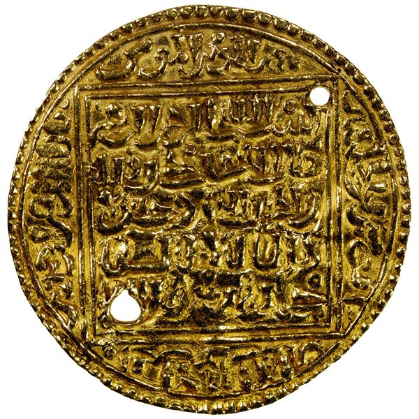 ALMOHAD: Abu Ya'qub Yusuf I, 1163-1184, AV dinar (4.49g), NM, ND, VF