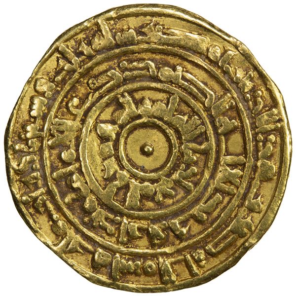 FATIMID: al-Mu'izz, 953-975, AV dinar (4.07g), Misr, AH363, VF