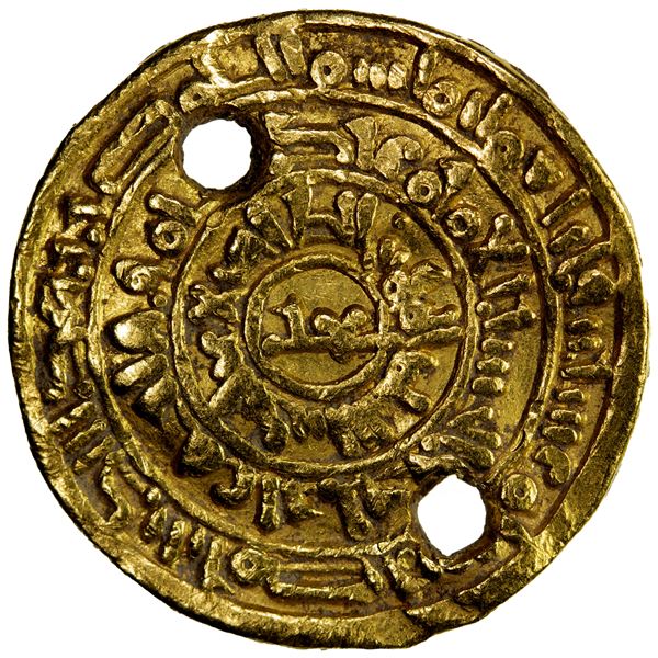 FATIMID: al-Zahir, 1021-1036, AV dinar (4.07g), Misr, AH420, VF