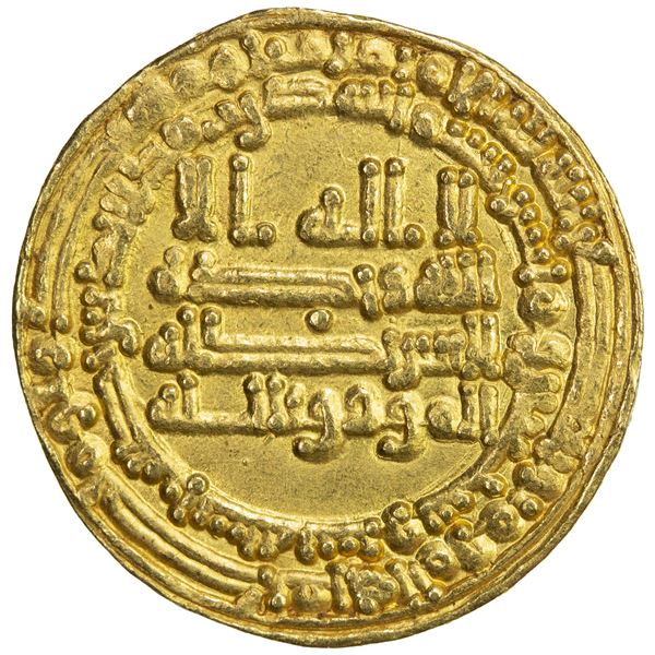 ABBASID OF YEMEN: al-Mu'tamid, 870-892, AR dinar (2.93g), San'a, AH276, EF