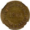 Image 1 : TURKEY: AE 20 para token, 1861, NGC graded MS63