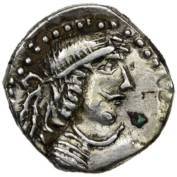 PARATARAJAS: Kozana b. Bagavharna, ca. 200-220, AR drachm (3.39g), VF-EF