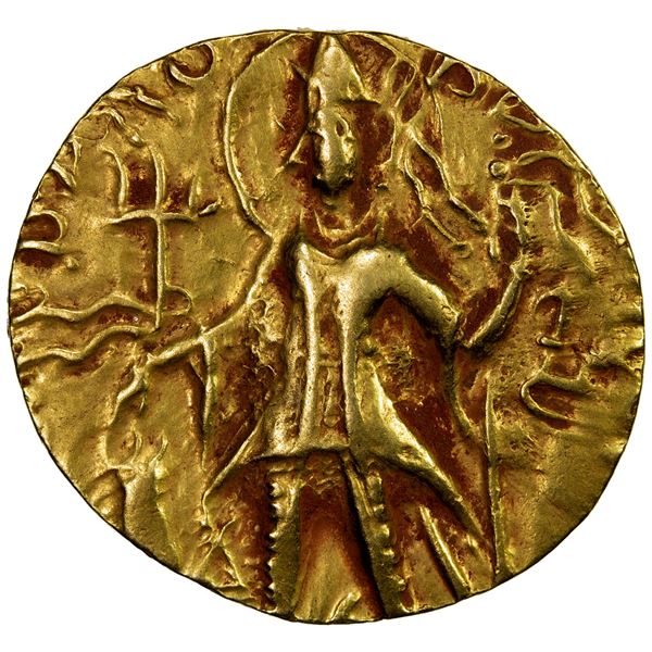 KUSHAN: Vasishka, ca. 240-250, AV dinar (7.57g), bold VF-EF