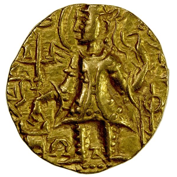 KUSHAN: Chhu, ca. 310-325, AV dinar (7.78g), bold VF