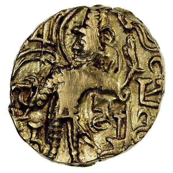 KUSHAN: Kipunada, ca. 350-375, AV dinar (7.62g), VF