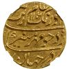 Image 1 : MUGHAL: Aurangzeb, 1658-1707, AV mohur, Shahjahanabad, AH1106 year 39, NGC MS63