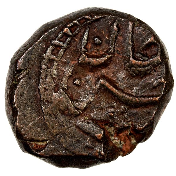 DERAJAT: Pir Hasan Khan, dates unknown, AE paisa (5.80g), ND, strong VF