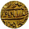 Image 2 : HYDERABAD: Afzal-ud-Dawla, 1857-1869, AV mohur (11.06g), Farkhanda Bunyad, AH1284 year 11, choice AU