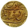 Image 2 : HYDERABAD: Mir Mahbub Ali Khan, 1869-1911, AV ½ ashrafi (5.29g), Farkhanda Bunyad, AH1314, UNC