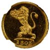 Image 1 : MADRAS PRESIDENCY: gilt AE cash, 1803, NGC Proof 64 Ultra Cameo