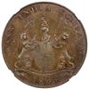 Image 1 : MADRAS PRESIDENCY: AE 20 cash, 1803, NGC Proof 64 BN