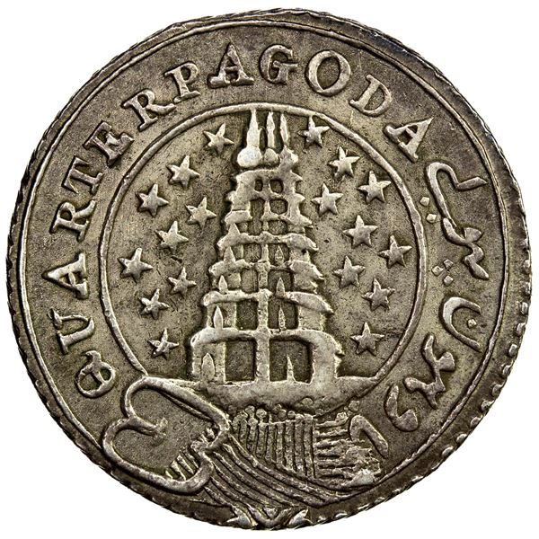 MADRAS PRESIDENCY: AR ¼ pagoda (10.51g), ND (1808), choice EF-AU