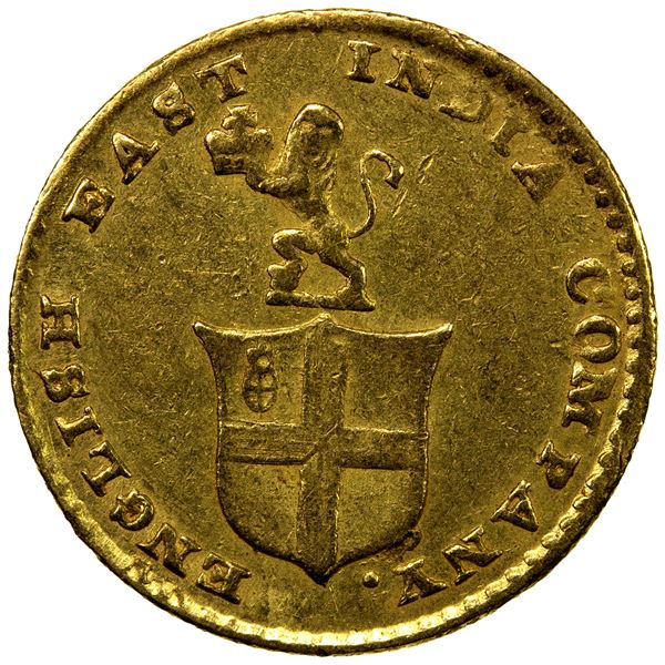 MADRAS PRESIDENCY: AV 5 rupees, ND (1820), VF-EF
