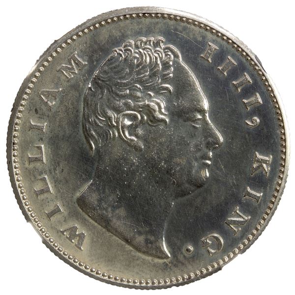 BRITISH INDIA: William IV, AR rupee, 1835(c), NGC Proof 63