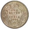 Image 2 : BRITISH INDIA: Victoria, Empress, 1876-1901, AR rupee, 1886-B, PCGS MS64