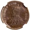 Image 1 : BRITISH INDIA: George V, AE 1/12 anna, 1913(c), NGC Proof 62 RD