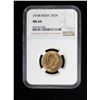 Image 3 : BRITISH INDIA: George V, AV sovereign, 1918-I, NGC MS64