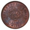 Image 2 : BRITISH INDIA: AE ½ rupee proving piece, ND (1905), PCGS MS64 RB