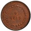 Image 2 : PORTUGUESE INDIA: Luiz I, 1861-1889, AE 5 reis, 1871, PCGS MS64 RB
