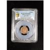 Image 3 : PORTUGUESE INDIA: Luiz I, 1861-1889, AE 5 reis, 1871, PCGS MS64 RB
