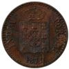 Image 1 : PORTUGUESE INDIA: Luiz I, 1861-1889, AE 10 reis, 1871, PCGS MS62 BN