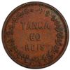 Image 2 : PORTUGUESE INDIA: Luiz I, 1861-1889, AE tanga, 1871, PCGS AU55