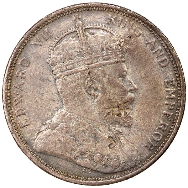 CHINESE CHOPMARKS: STRAITS SETTLEMENTS: AR dollar, 1903-B, EF