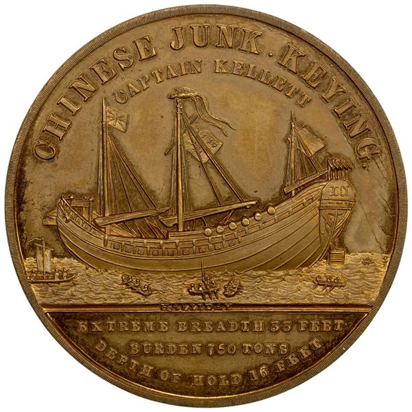 CHINA: Empire, AE medal, 1848, UNC