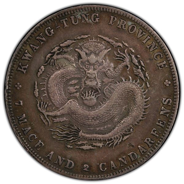 KWANGTUNG: AR dollar, ND (1909-11), PCGS EF details