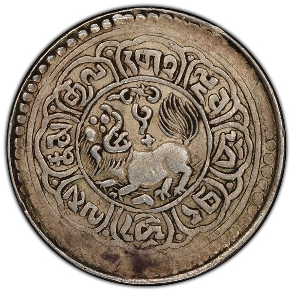TIBET: AR 5 sho, BE15-53 (1919), PCGS EF40