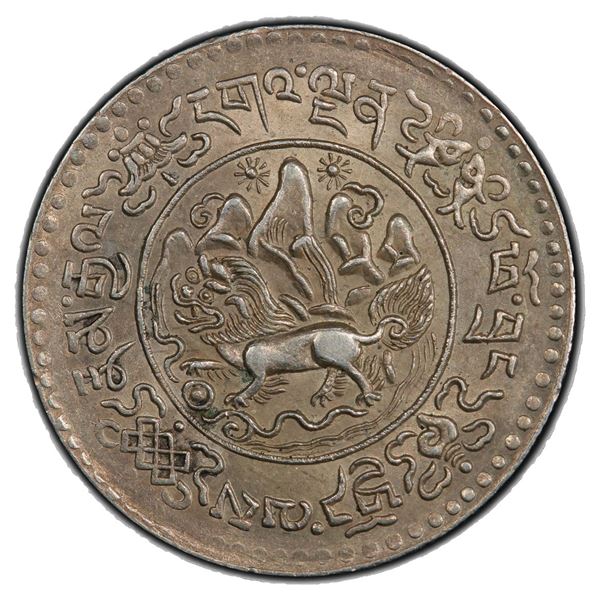 TIBET: AR 3 srang, BE16-10 (1936), PCGS MS62