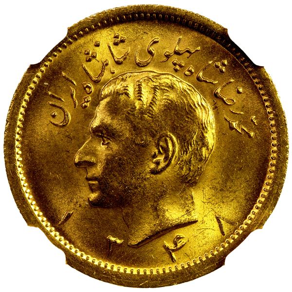 IRAN: AV pahlavi, SH1348 (1969), NGC MS65
