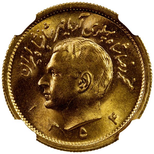 IRAN: AV pahlavi, SH1354 (1975), NGC MS64