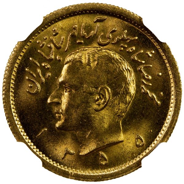IRAN: AV pahlavi, SH1355 (1976), NGC MS64